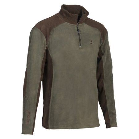 duks_percussion_15153_fleece_polo_zeleni_polusnir_flis